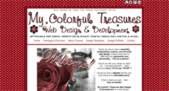 Desktop Screenshot of mycolorfultreasureswebdesign.com