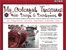 Tablet Screenshot of mycolorfultreasureswebdesign.com